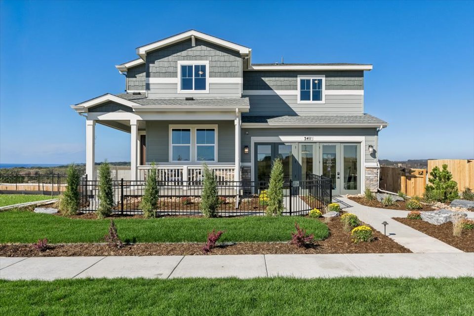 A house with a fence around it.