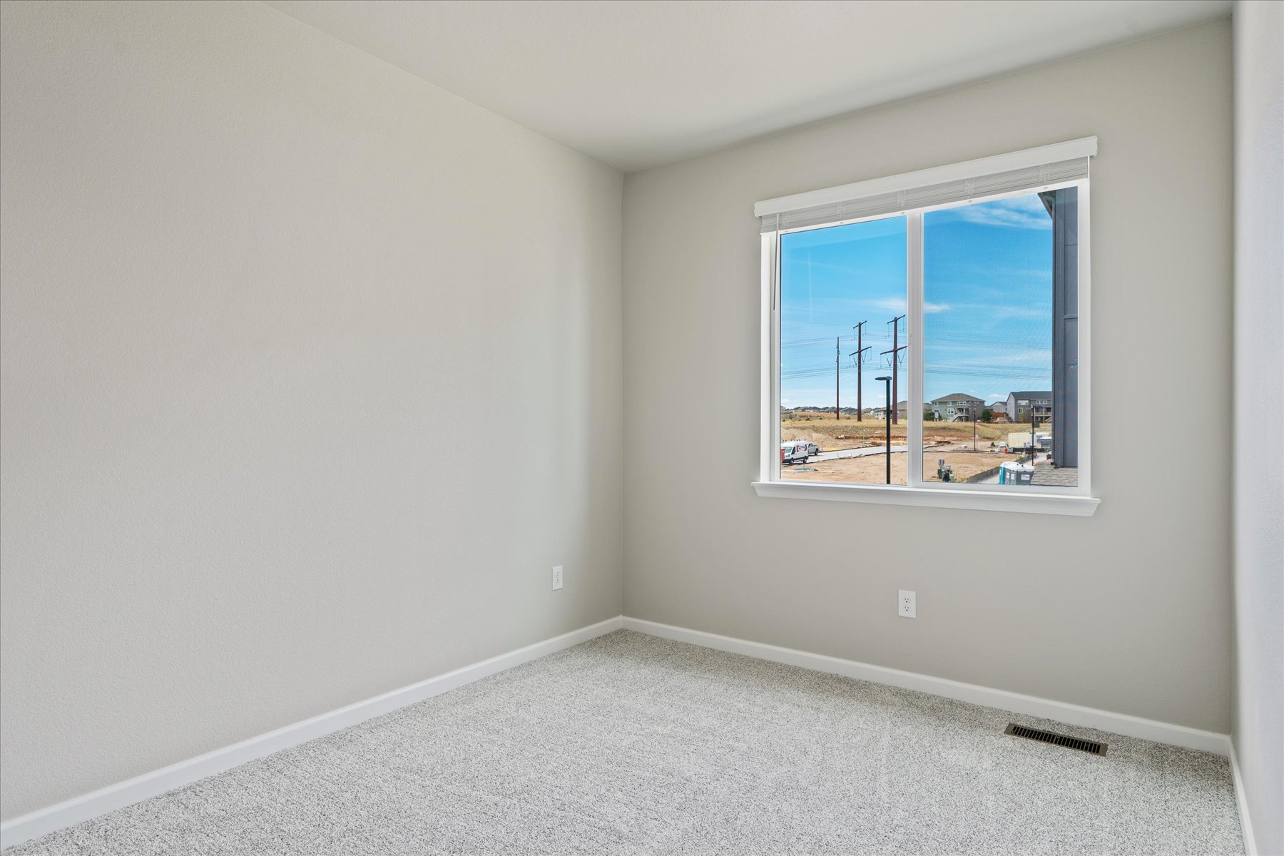 A window in a room.
