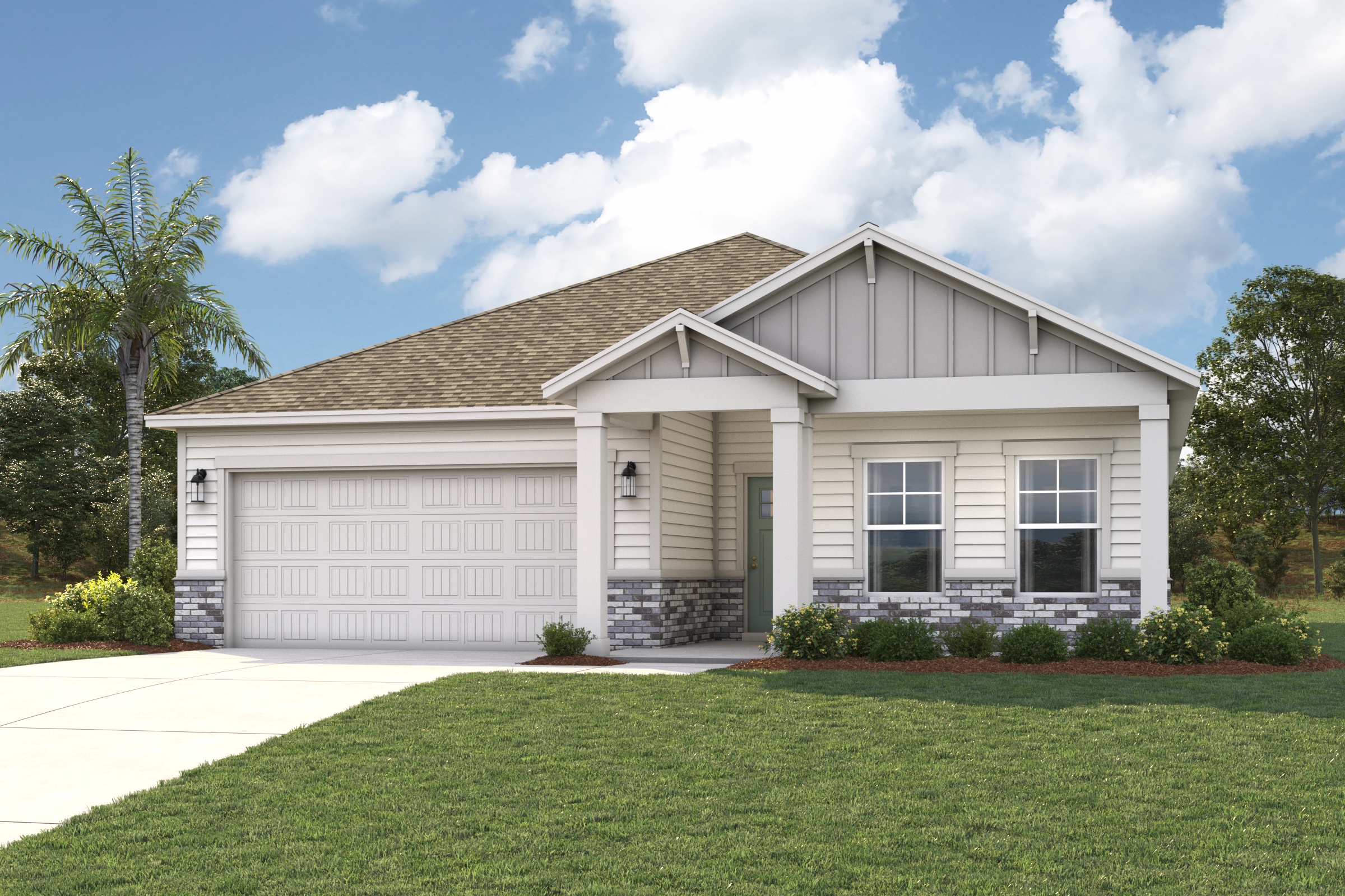 Sutherland II Elevation C22 Exterior Render at Daytime