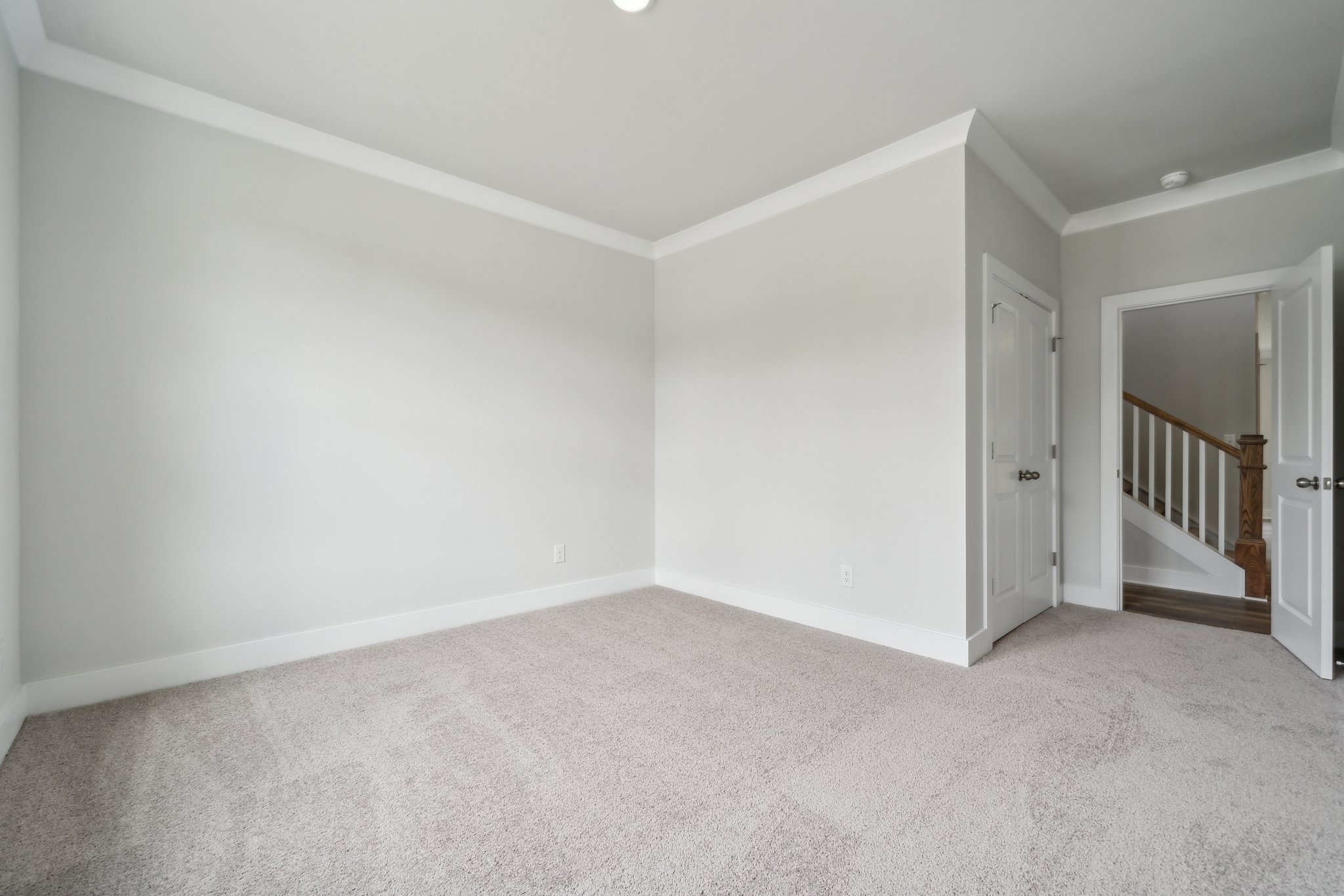 A room with white walls.