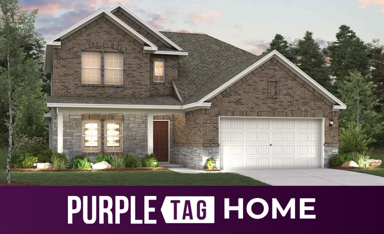 A house with a garage.