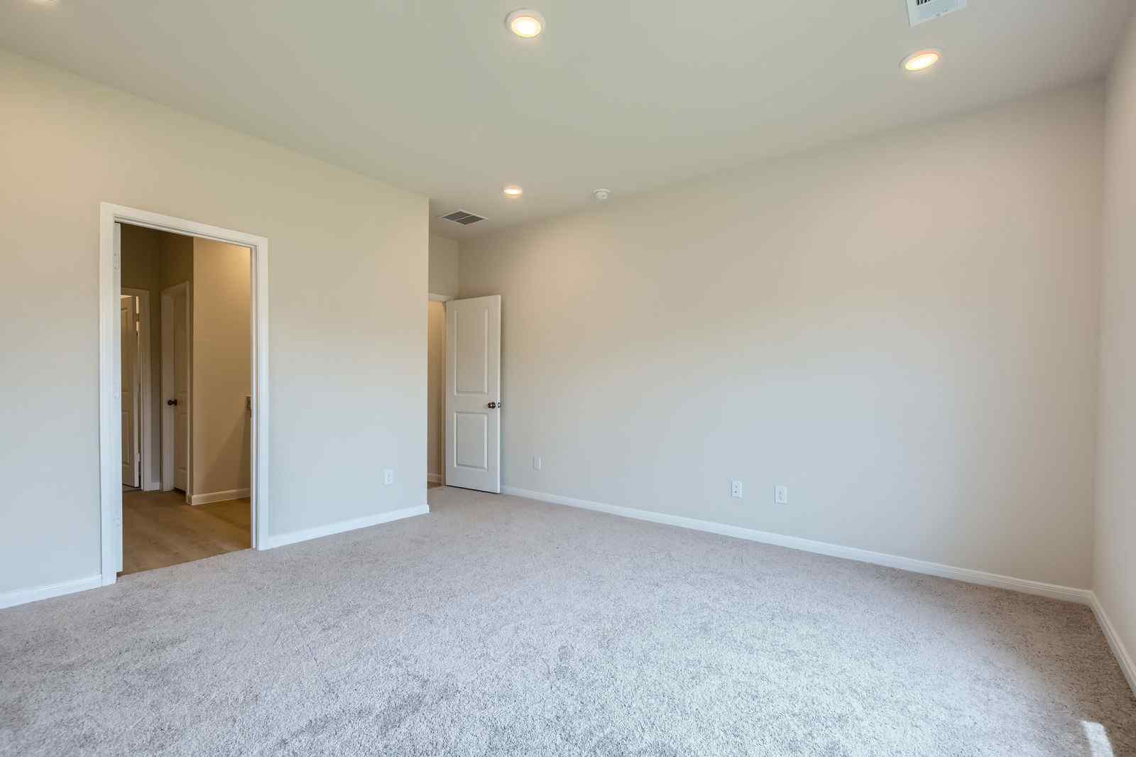 A room with white walls.