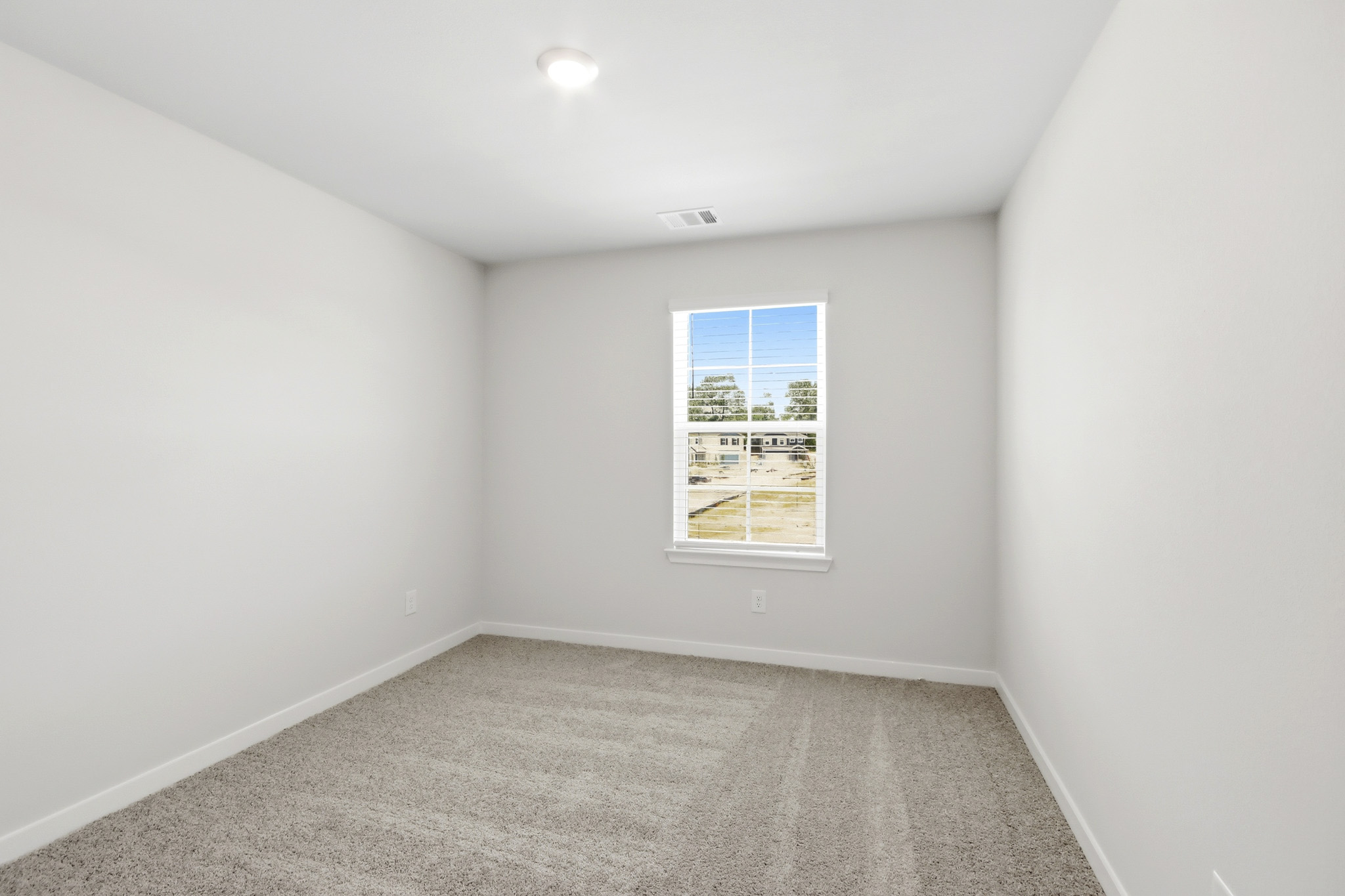 A room with a window.