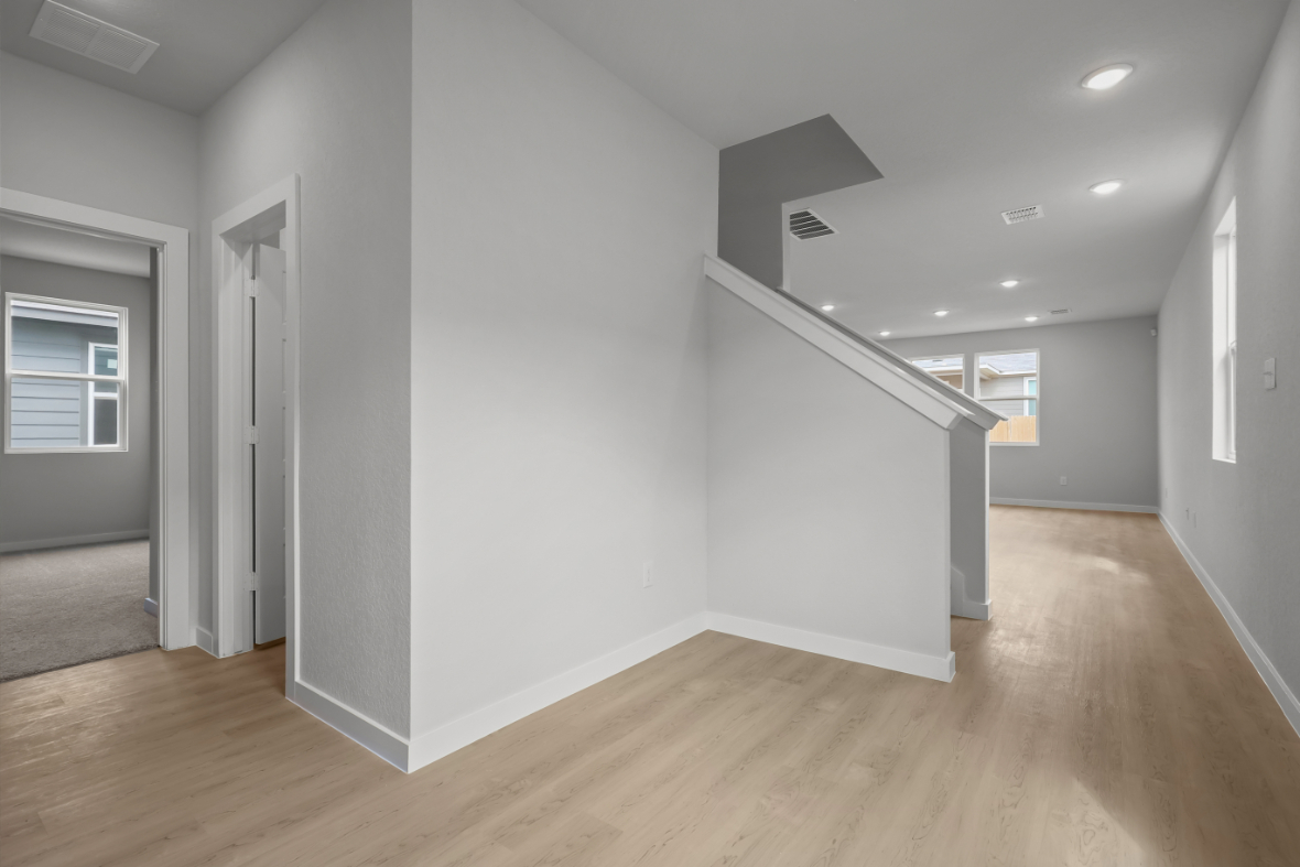 A room with white walls.