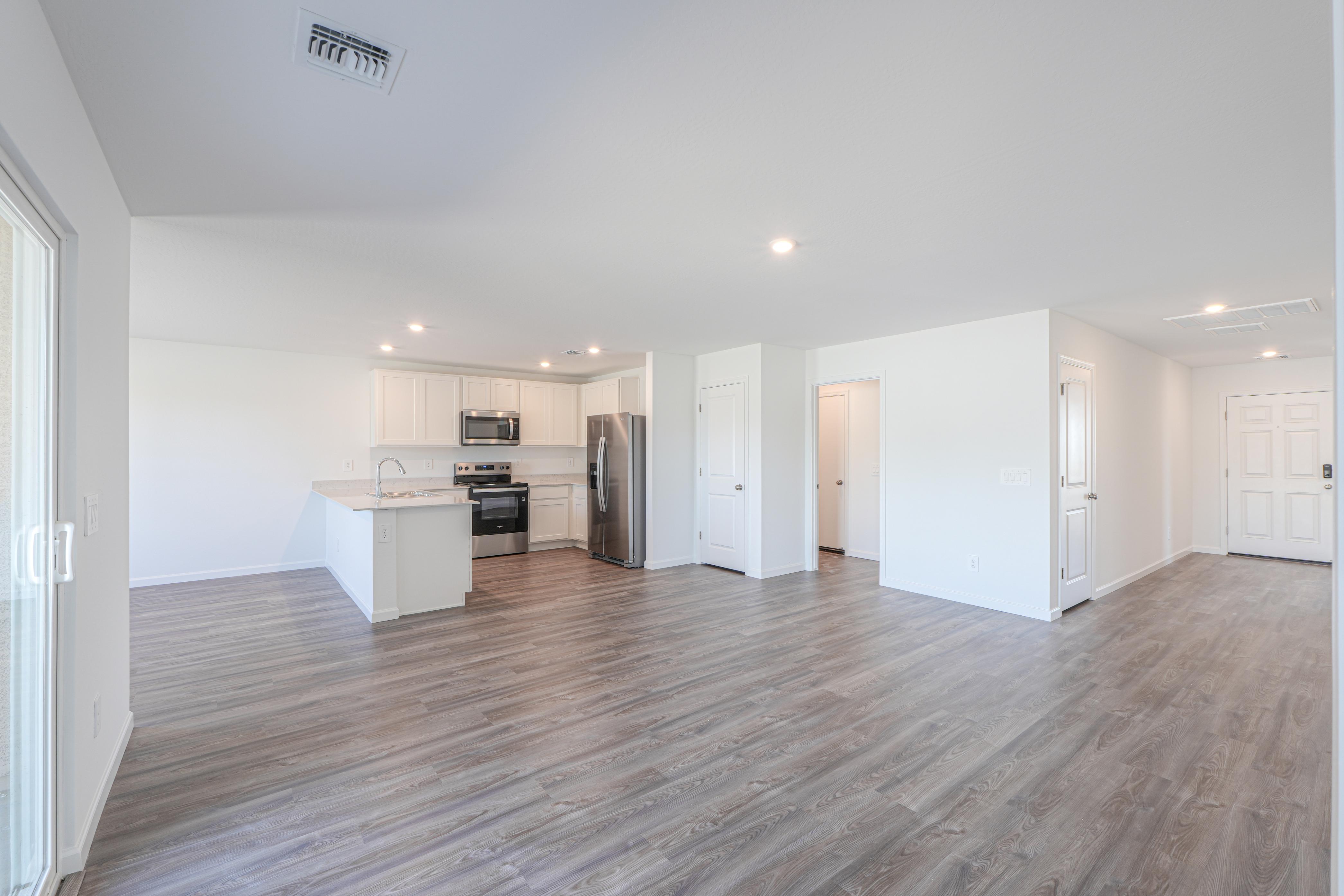 A large empty kitchen.